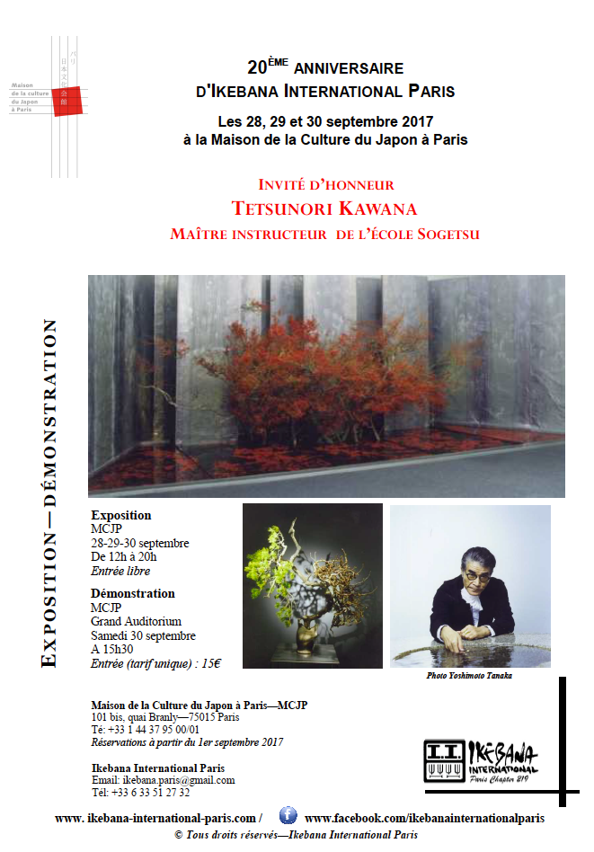 Exposition commentée : Ikebana, art floral japonais